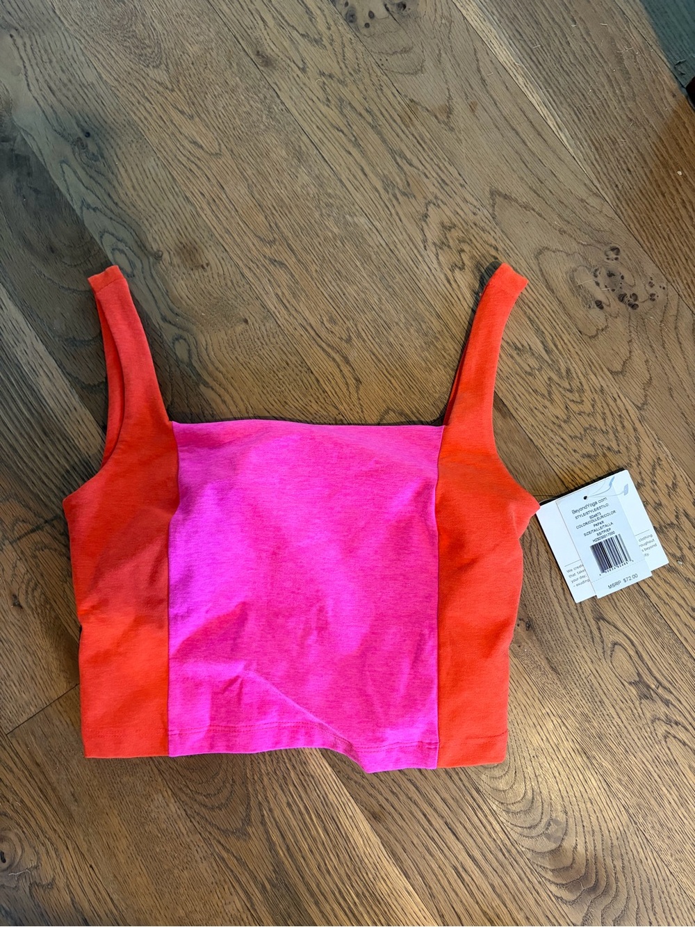 Beyond Yoga Vitality Spacedye Tank Top Pink Orange Women’s Size XS - Picture 3 of 6
